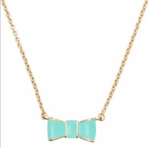 Kate Spade turquoise bow necklace